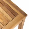 vidaXL Bekkur Br&uacute;nn og Dimmur gr&aacute;r 110 x 66 x 76 cm Solid teak vi&eth;ur