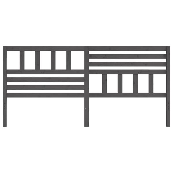 vidaXL H&ouml;f&eth;agafl fyrir R&uacute;m Gr&aacute;r 206x4x100 cm Gegnheil Fura