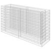 vidaXL Gabion Grj&oacute;tkassi Upph&aelig;kka&eth; Bl&oacute;maker S&iacute;nkh&uacute;&eth;a&eth; st&aacute;l180x50x100cm