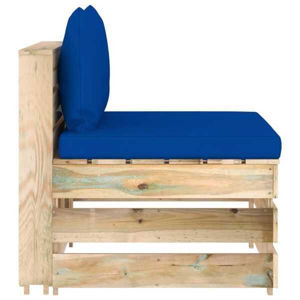 vidaXL Mi&eth;jus&oacute;faeining me&eth; Sessum Gr&aelig;nn Gagnvarinn Vi&eth;ur