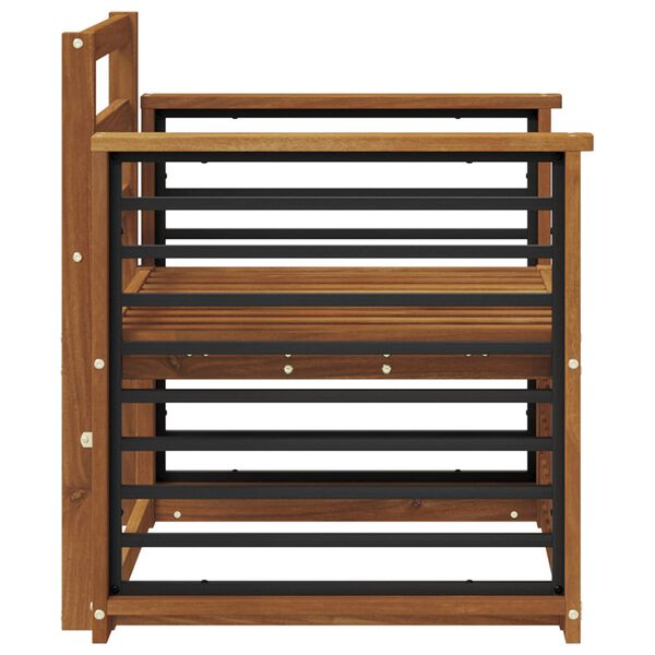 vidaXL &Uacute;ti s&oacute;fasett N&aacute;tt&uacute;rulegur 71 x 63 x 73 cm Hrein akas&iacute;utr&eacute;