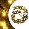 vidaXL Grenilengja me&eth; LED Lj&oacute;sum Sv&ouml;rt 2,7 m PVC