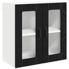 vidaXL Eldh&uacute;s sk&aacute;pur Lucca Sv&ouml;rt eik 60 x 31 x 60 cm Samsettur vi&eth;ur