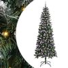 vidaXL Gervi j&oacute;latr&eacute; me&eth; 300 LED Gr&aelig;nn 240 cm PVC, plast og st&aacute;l