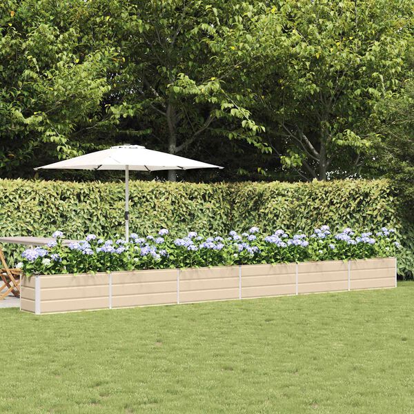 vidaXL Pl&ouml;ntuker F&iacute;fa 480 x 50 x 45 cm Galvaniserad st&aacute;l