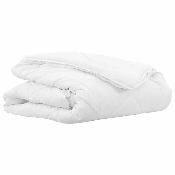 vidaXL 2-in-1 Duvet Hv&iacute;tt 155 x 220 cm P&oacute;l&yacute;ester