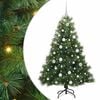 vidaXL Gervi j&oacute;latr&eacute; me&eth; 150 LED me&eth; standi Gr&aelig;nn 150 cm PE og PVC