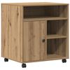 vidaXL Prentara standur handverkseik 60 x 50 x 67 cm Samsettur vi&eth;ur