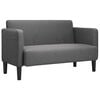 vidaXL Loveseat S&oacute;fi d&ouml;kkgr&aacute;tt 109 cm corduroy efni