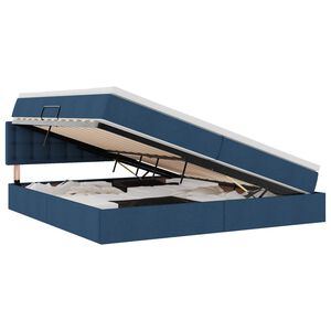 vidaXL R&uacute;m me&eth; geymslur&yacute;mi og LED me&eth; d&yacute;nu Bl&aacute;r 200 x 200 cm d&uacute;kur