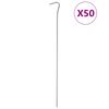 vidaXL Tjaldh&aelig;lar 50 stk. 30 cm &Oslash;4 mm Galvanh&uacute;&eth;a&eth; St&aacute;l
