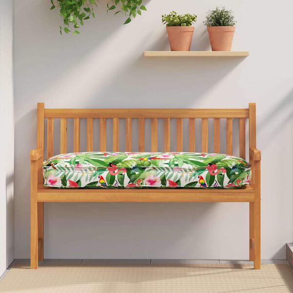 vidaXL P&uacute;&eth;i Bl&oacute;m Marglitur 120 x 50 x 12 cm Oxford efni