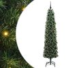 vidaXL Gervi j&oacute;latr&eacute; me&eth; 300 LED Gr&aelig;nn 210 cm PVC, st&aacute;l og plast