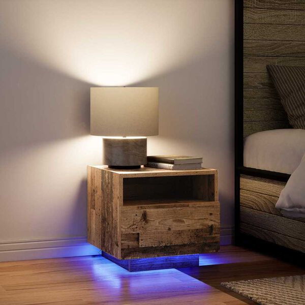 vidaXL Noat&ouml;flu sk&aacute;pur Gamalt timbur 40 x 39 x 37 cm Samsettur vi&eth;ur