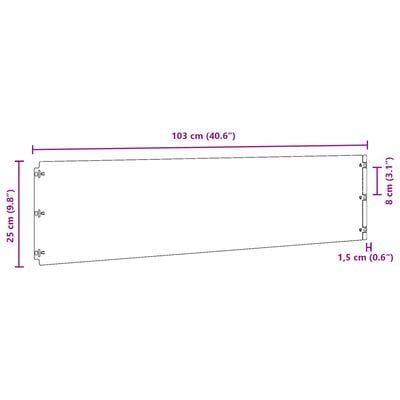 vidaXL Garðkantar 10 stk. 25x103 cm Sveigjanlegt Corten-stál