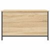 vidaXL Geymslubekkur Sonoma Eikarlitur 80x42,5x50 cm Samsettur Vi&eth;ur