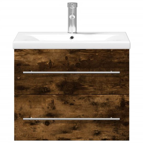 vidaXL Ba&eth;herbergisvaskask&aacute;pur me&eth; Vaski Reyklitu&eth; Eik