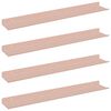 vidaXL Flj&oacute;tandi skrifbor&eth; 4 pcs Bleikur 60 x 8,5 x 2,5 cm St&aacute;l