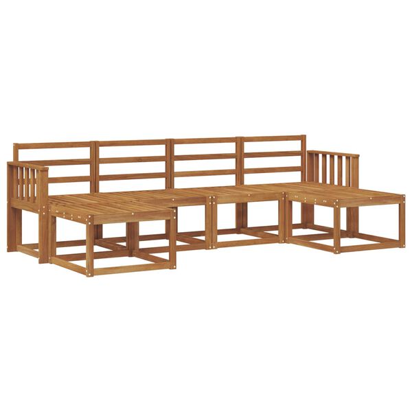 vidaXL &Uacute;ti s&oacute;fasett 6 pcs N&aacute;tt&uacute;rulegur Samsettur vi&eth;ur