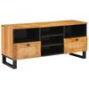 vidaXL Sj&oacute;nvarpssk&aacute;pur me&eth; sk&uacute;ffu Br&uacute;nn 100 x 33 x 46 cm Hart mang&oacute;tr&eacute;