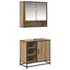 vidaXL Ba&eth;herbergismublasett 2 pcs Artisan Eik Samsettur vi&eth;ur