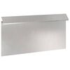 vidaXL Sniglafence Silfur 50 x 3,5 x 25 cm Ry&eth;fr&iacute;tt St&aacute;l