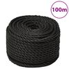vidaXL B&aacute;tareipi Svartur 20 mm 100 m P&oacute;l&yacute;pr&oacute;p&yacute;len