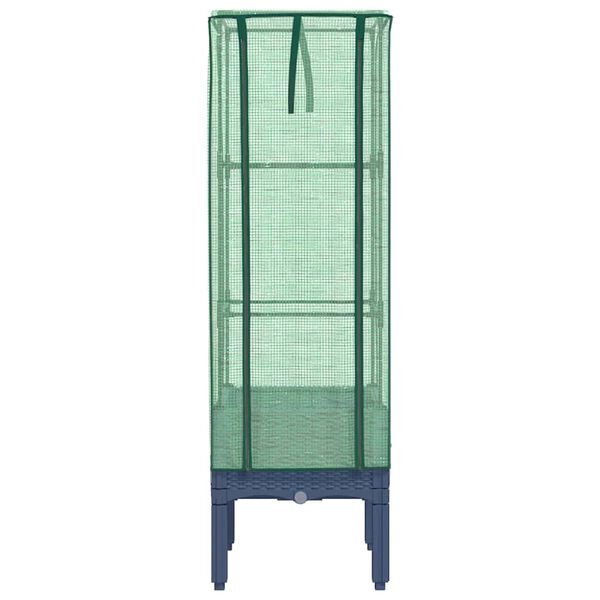 vidaXL Upph&aelig;kka&eth; Be&eth; me&eth; Gr&oacute;&eth;urh&uacute;sahl&iacute;f Spanskreyrs&uacute;tlit 40x40x140 cm