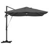 vidaXL Cantilever Roma Parasol Antrasít og svart 352 x 251 x 265 cm