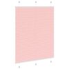 vidaXL Pleated Blind Bleikt 105x150 cm Efni Breidd 104,4 cm Polyester