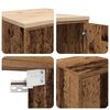 vidaXL Bílskúrsskápar 2 stk. Gamall viður Samsettur Viður