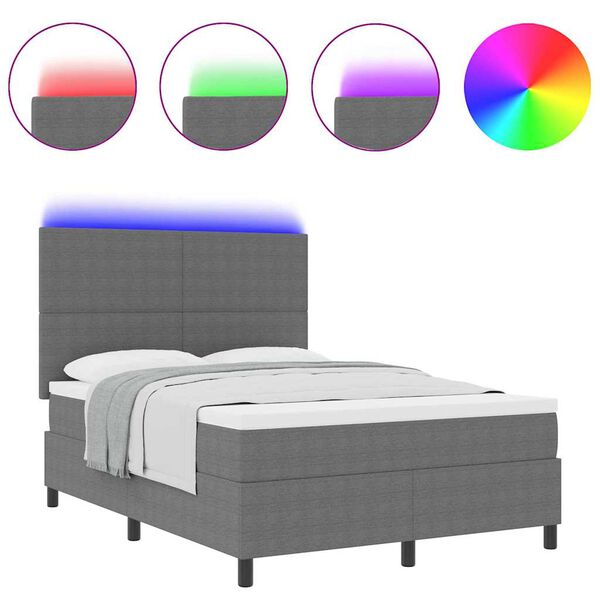 vidaXL Kassi vorinn r&uacute;m Lj&oacute;sgr&aacute;r og hv&iacute;tur. 193 x 144 x 128 cm