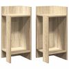 vidaXL hli&eth;arbor&eth; 2 stk me&eth; hillu Sonoma eik 25,5x27x60 cm