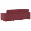 vidaXL S&oacute;fi 3 pcs V&iacute;nrau&eth;ur 220 x 80 x 84 cm L&iacute;n-blanda&eth;ur efni