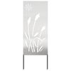 vidaXL Gar&eth;s b&uacute;na&eth; skj&aacute;r &Uacute;tskur&eth;ur Silfur 50 x 140 cm stainless steel