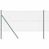 vidaXL Gir&eth;ingarp&oacute;stur Gr&aelig;nn 10 x 1,2 m (40 x 40 mm net) St&aacute;l og PVC
