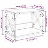 vidaXL Prentara standur Gamall viður 44 x 26 x 31.5 cm Samsettur viður