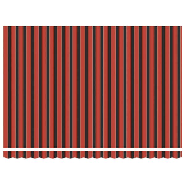 vidaXL &Uacute;tdraganlegt Skyggni Appels&iacute;nugult og Br&uacute;nt 4,5x3 m Efni og &Aacute;l