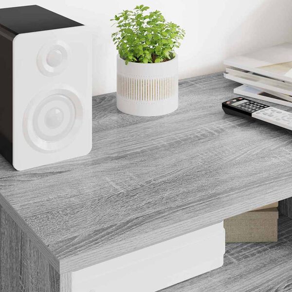 vidaXL Sj&oacute;nvarpssk&aacute;pur Gr&aacute;r Sonoma 100 x 48 x 43 cm Samsettur vi&eth;ur