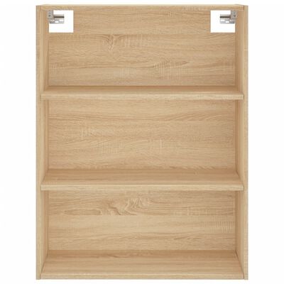 vidaXL Skápur Sonoma Eikarlitur 69,5x34x180 cm Samsettur Viður