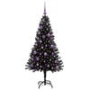 vidaXL J&oacute;latr&eacute; me&eth; 150 LED me&eth; standi Svartur 150 cm PVC