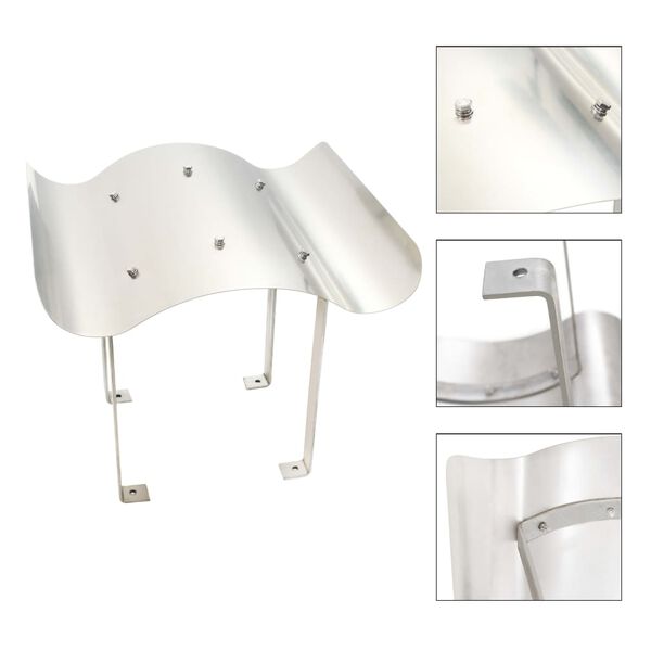 vidaXL Reykh&aacute;fshetta Ry&eth;fr&iacute;tt St&aacute;l 60 x 60 x 38 cm