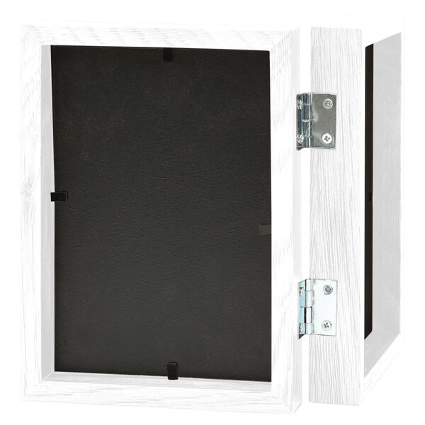 vidaXL Tvöfaldur Myndarammi Klippimynd Hvítur 2x(10x15 cm)