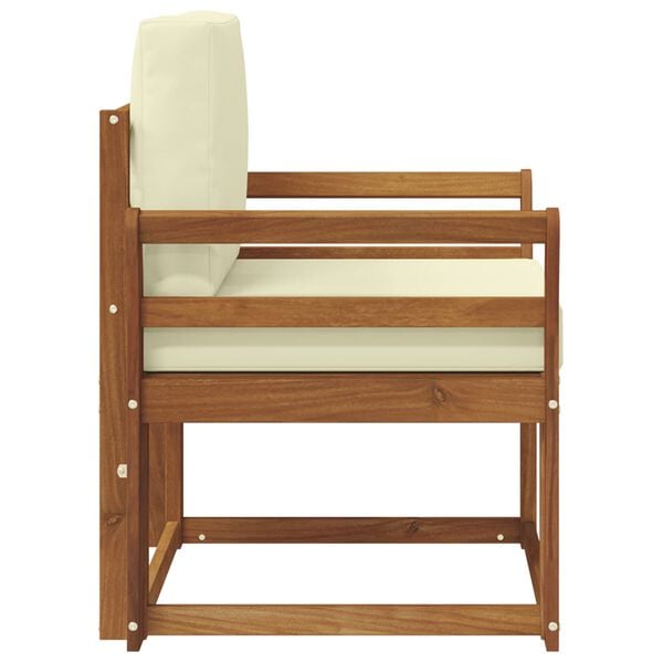 vidaXL &Uacute;tis&oacute;fi Solid Akas&iacute;uskei&eth; og P&oacute;lyester N&aacute;tt&uacute;rulegur