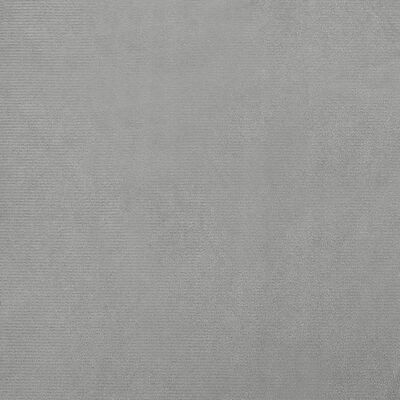 vidaXL Hundarúm með Framlengingu Ljósgrátt 100x50x30 cm Flauel
