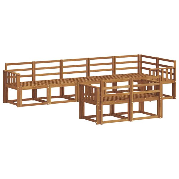 vidaXL &Uacute;ti s&oacute;fasett 8 pcs N&aacute;tt&uacute;rulegur Hrein akas&iacute;utr&eacute;