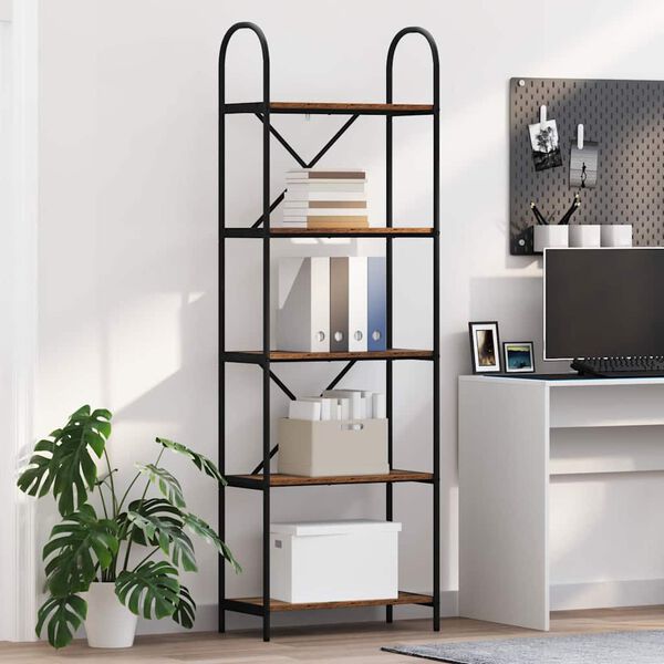 vidaXL Hilla Gamalt timbur 60 x 30 x 183 cm Samsettur vi&eth;ur