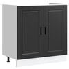 vidaXL Vaskur Undirsk&aacute;pur Porto Svartur 80x46x81,5 cm Samsettur Vi&eth;ur