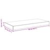 vidaXL Vegghengdar Hillur 2 stk. Eik 50x23x3,8 cm MDF