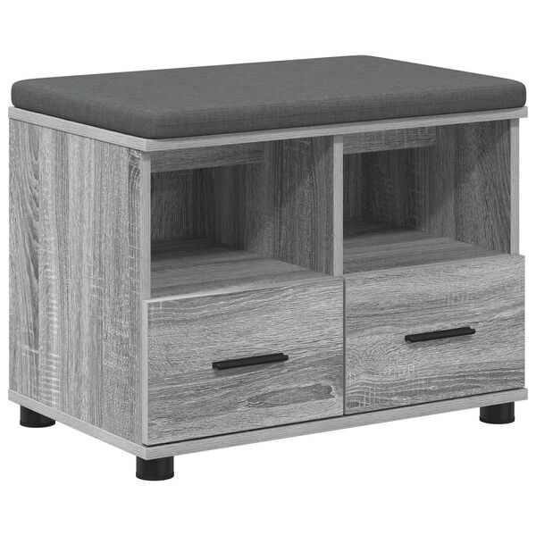 vidaXL Hallarbekk me&eth; p&uacute;&eth;i me&eth; sk&uacute;ffu Gr&aacute;r Sonoma 60 x 38 x 46 cm